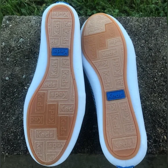{keds} blue / white polka dot flats • NEW - Picture 4 of 7